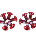 Red Torx M5x9mm Bike Disc Brake Rotor Bolts Set Of 12 Stainless Steel Torx T25 Drive Corrosion Resistant Screws for rotor attachment