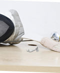 Multi Functional Wall Mount Bracket for Fencing Foil Display and Training Gear on wooden surface