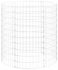 Large Galvanized Steel Garden Composter 39.4 Inch Cylindrical Outdoor Bin for Yard and Patio Backyard Friendly