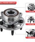 Front or Rear Wheel Hub Bearing Assembly with ABS 5 Lug, multiple views, fits Malibu 2013-2015, durable and smooth ride
