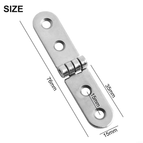 Foldable Cabinet Hinge 180 Degree Flap Screw On Iron Silent Hinge For Doors Drawers Desks And Sewing Tables Heavy Duty 76x15x2mm