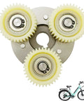 36T Nylon Clutch Gear Kit for Left Side Electric Bike Hub Motors, 38mm Planetary Gear, Beefy Torque Replacement for 250W to 500W E Bikes