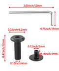 20 Sets M3 X 12Mm Screw And Bolt Pro Grade Assortment Kit With Cap Nuts And Allen Wrench Black Finish Includes M3 X 4Mm Screws Hex Drive Rivet Bolts 304 Stainless Steel Fasteners