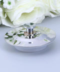 Stainless Steel Bathtub Stopper for 40-45mm Drains, Silver with polished surface and central pull tab against a soft background.