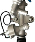 Direct Fit Electric Assist Power Steering Rack And Pinion Assembly For Light Trucks Suvs And Ev Cars, steel housing with connector detail.