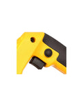 Close-up of the handle and power button on Wet Tile Saw For Masonry Projects With 4-3/8 Inch Diamond Blade, 10.8 Amp Motor