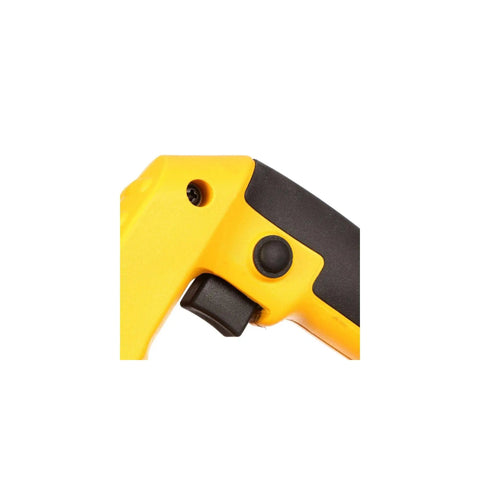 Close-up of the handle and power button on Wet Tile Saw For Masonry Projects With 4-3/8 Inch Diamond Blade, 10.8 Amp Motor