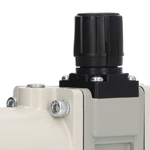 Close-up of Gas Booster Pump Pneumatic Air Compressor Booster Valve With 2x Supercharging Ratio No Power Needed For Industrial Job Sites Factory Air Source