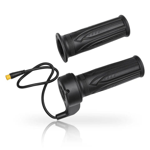 Full Twist Ebike Throttle Grip 12V To 72V With 3 Pin Waterproof Connector Fits 22.2mm Handlebar No Tool Needed Install For Instant Power And Smooth Control Compatible With Ridstar Q20 And Electric Scooters