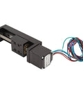 Rock Solid Mini Linear Rail Slide Actuator Featuring 50mm Stroke Premium Alloy Stepper Motion Stage Paired With Single Lead Screw Rod.