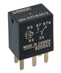 G8V-1C7T-R-DC12 12V 35A 5-Pin Marine Relay Beefy Shielded For Boat Electrical Systems, close-up view of relay and pins