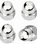 License Plate Retainer Nuts and Screws for Volvo XC90 S60 S40 S90 V60 V90 with Tall Dome Stainless Steel 18 8 Caps
