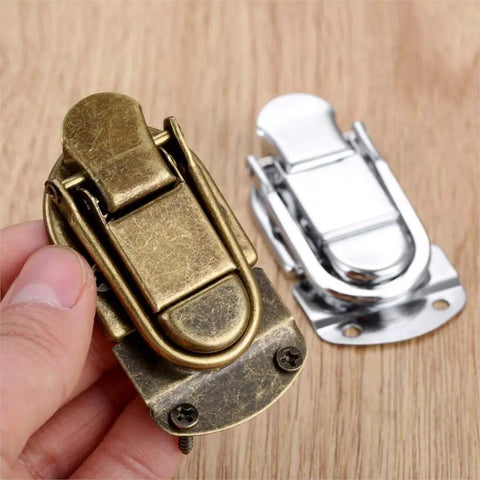 Vintage Metal Hasp Lock For Wooden Boxes Chest Case Jewelry Box Gift Box And Suitcase Durable Zinc Alloy Hardware Latch Toggle Clasp