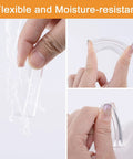 Mini Self-Stick Clear Silicone Cabinet Pulls Six Pack Self-Adhesive Push Pull Handles flexible and moisture-resistant