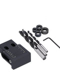 Pro Grade 39 Piece Pocket Hole Jig Kit With 15 Degree Oblique Drill Angle Aluminum Alloy Construction Easy To Read Accurate Scale