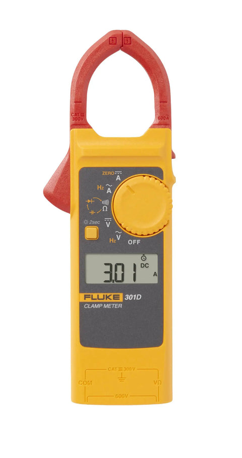 600 Amp AC DC Clamp Meter With Slim 10 mm Jaw For Tight Space Work, CAT III 300V Safety, Measures Voltage, Resistance And Continuity