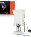 Top Tier Electric Fuel Pump Module Assembly For BMW 318i 318Is 318Ti 325is M3 1991 Through 1995 Straight Bolt On Plug And Play OE Style Drop In Setup Performance, front view with packaging.
