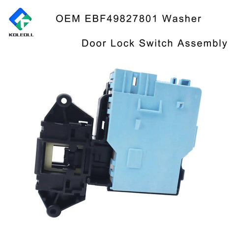 Washer Door Lock Switch Assembly Replacement PN EBF49827801 For Kenmore LG Fix Leaks Cycle Instability Door Will Not Start And Door Will Not Latch No Hassle Install.