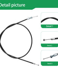 Throttle Cable Replacement Kit For MC43 Earthquake Tillers Trimmers And Weeders Twin Seismic Accelerator Cables 2 Piece Set Replaces 4667