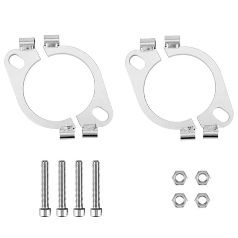 3.0 Inch Split Exhaust Flange Repair Kit 2 Pack With Flat Split Flange Replacement Kit Includes 4 Hex Socket Head Bolts And Nuts