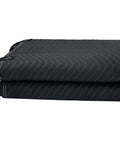 Folded 72 By 40 Studio Sound Dampening Blanket With Heavy Duty Grommets for Noise Reduction and Light Blocking in Home Studios