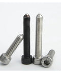 Badass Stainless Steel and Carbon Steel Ball Spring Plungers with Hex Socket Setscrews Dead Reliable Threaded Push Pins in various sizes.