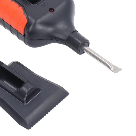 Handy Heating Pen Tile Repair Kit With 8 Color Wax Blocks for Ceramic Tiles and Porcelain showing heating pen tip and scraper