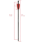 Carbon Crossbow Bolts 15 Inch With 100 Grain Removable Tips For Hunting Target Shooting Archery Arrows Red Bolt Dimensions