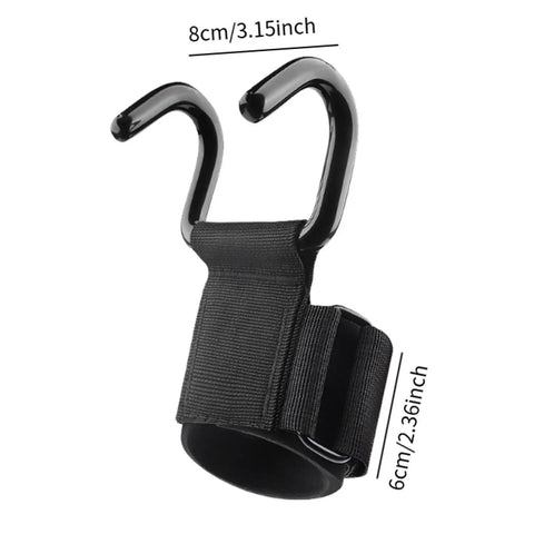 Non Slip Weight Lifting Hooks For Men And Women With Wrist Support And Cushioned Comfort Non Slip Rubber Sleeve