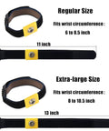 Anti Static Wrist Strap Kit With 11 Inch Grounding Wristband, Adjustable 6 To 8.5 Inch Wrist, comparison with extra-large size