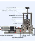 Diagram of Solid Build Wire Stripper Machine For Fast Cable Prep And Household Wiring Fixes No Sweat Electric Stripping Tool showing parts.