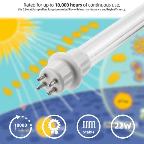 Built Tough Replacement UV Bulb For Lennox Healthy Climate UV500 UV523 With Top Shelf Germ Slashing Power And No Sweat 22 Watt Hvac Durable Quartz Systems