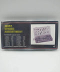 200 Pcs Compression And Extension Springs Set in clear storage box with size chart and spring photo on packaging