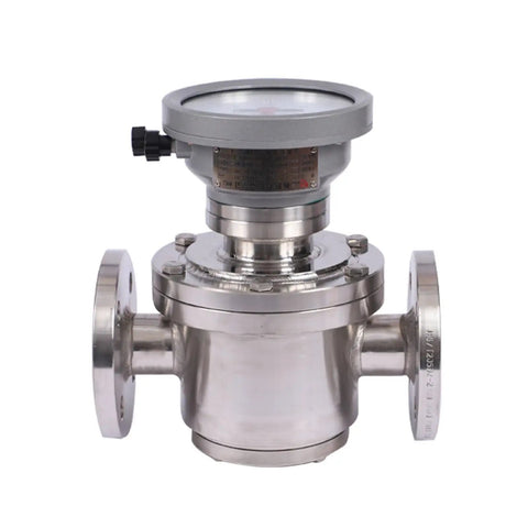 Tough As Nails Stainless Steel Oval Gear Flow Meter For Harsh Chemical Jobs And Rv Heaters providing precise flow readings, showcases robust design.