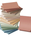 Stack of Dope 3x3 Sticky Notes Pack Of 16 Pads With 55 Sheets Each In Vintage Colors Recyclable Paper Super Sticky Adhesive