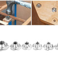 120 Piece Tee Nut Set Carbon Steel Galvanized For Wood Projects And Furniture Hardware Heavy Duty Fasteners With M3 M4 M5 M6 M8 Sizes