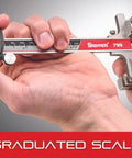 Close-up of Pro Grade Digital Slide Caliper 0 To 8 Inch With 0.0005 Inch Resolution showing graduated scale reading.
