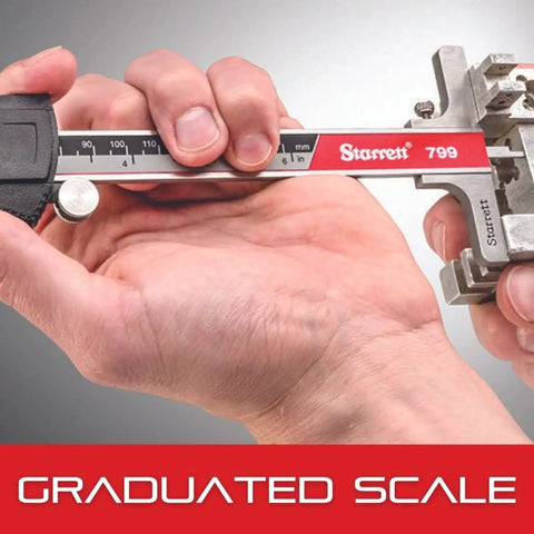 Close-up of Pro Grade Digital Slide Caliper 0 To 8 Inch With 0.0005 Inch Resolution showing graduated scale reading.