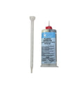 Heavy Duty Two Part Plastic Repair Adhesive For Busted Auto And Home Pieces Rock Solid Black Bonding Compound with applicator.