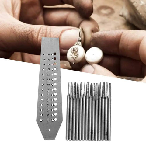 Top Shelf Tungsten Steel Screw Drilling Plate Kit With Rock Solid Thread Mold For Crafting Custom Earrings And Bracelets Heavy Duty Jewelry Making Gear deliver precise drilling for earrings with tools and threaded plate.