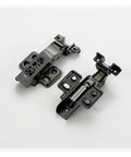 Premium Heavy Duty Soft Close Cabinet Hinges Featuring Quick Install Hydraulic Dampers For Full Cover Kitchen Cupboards And Bathroom Vanity Doors Rock Solid Construction, visible from the top, showcasing the durable iron construction.