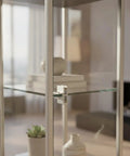 Sturdy Aluminum Alloy Glass Shelf Clip Support Built To Last For Secure Mounting In Metal Frames And Silver Hardware Fitting