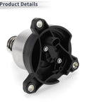 Straight Up Inner Thermostat And Coolant Housing Assembly For Audi A6 A7 Q8 2019 To 2022 showing metal and plastic parts in detailed view.