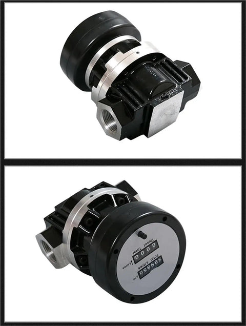 VAWNHIOPG 2 Inch Heavy Duty Electronic Transfer Pump With Mechanical Counter Oval Gear Flow Meter. High Strength Titanium Alloy Construction For Corrosion Resistant Fuel Diesel Hydraulic Media Transfer And Precision Monitoring Applications Perfect For