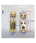 Heavy Duty Upper Flap Refrigerator Door Hinge Top Cover Spring Hinge For Freezer dimensions labeled in centimeters