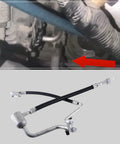 Premier Auto Parts AC Suction And Discharge Line Hose Assembly Hella Fits Buick Enclave Chevy Traverse Gmc Acadia 3.6L V6 visible installation position.