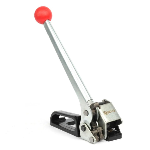 Rock Solid Steel Strapping Tensioner Tool For Pallet Packaging Banding 1/2 To 5/8 Inch Steel Strap High Break Strength, handheld tool.
