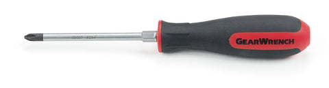 Single screwdriver from the 20 Piece Phillips Slotted And Torx Screwdriver Set With Ergonomic Tri Lobe Dual Material Handles And Speed Zone Design