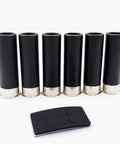 20 Gauge Safety Practice Rounds Action Trainer Dummy Snap Caps Dry Fire Training Kit 6 Pack CNC Machined Silver Finish