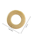 Top Notch 50 Pack M5x10x1.0 Copper Flat Washer Set With Brass Sealing Gaskets For Tight Electrical Fasteners And Serious Hardware Projects That Need A Secure Hold. Brass M5 washer, 10 mm OD, 1 mm thick